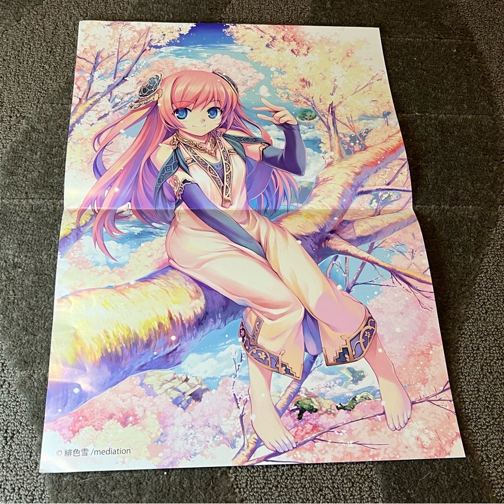 Megurine Luka? Vocaloid Anime Poster by Artist Scarlet Snow Pixiv Japanese Japan